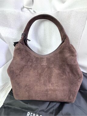 Rebecca Minkoff Darren Sm Suede Carrysome C/B Hobo Bag. Color: Fondant.